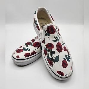 Vans Red Roses Slip-On Sneaker